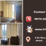 Fully Furnished 2 BHK Flat for Rent in Wave Gardens, Sector 85 Mohali | ₹45K